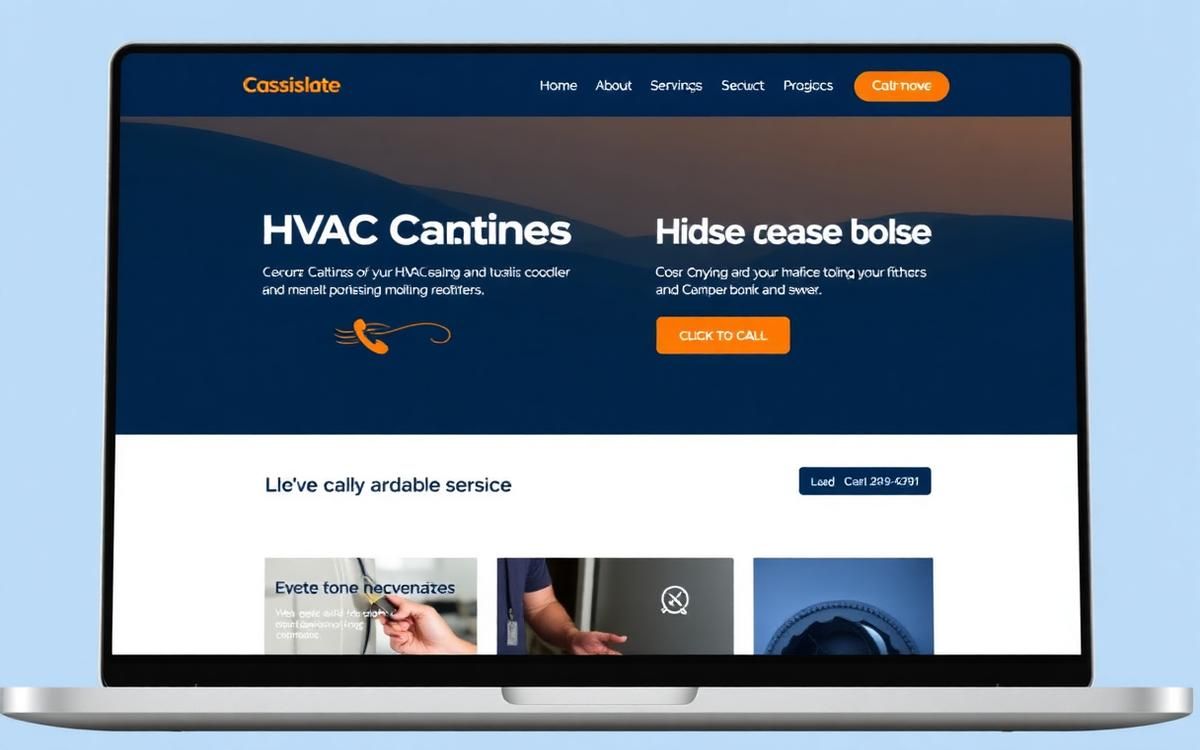Northline HVAC website design preview